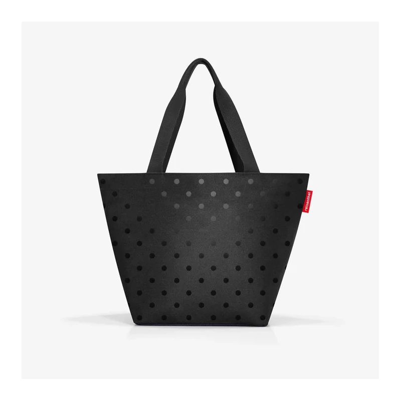 Reisenthel Shopper M, glossy dots black