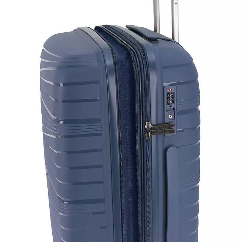 Gabol Kiba 4-kerekes Keményfedeles bőrönd, 66x45x28/32cm, Kék