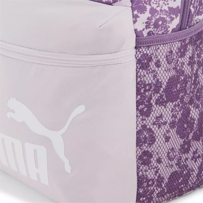 Puma Phase AOP hátizsák, lila virágos