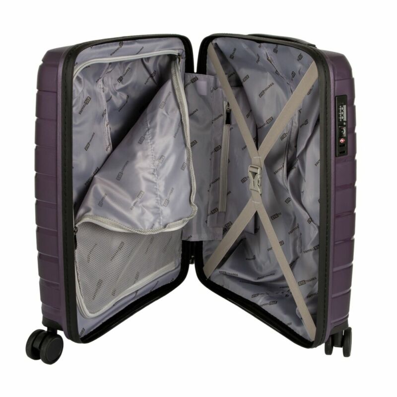 Touareg 4-kerekes keményfedeles bőrönd 75x49x28cm, lila